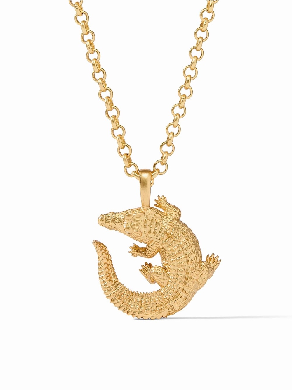 NWOT Julie Vos Alligator Pendant Necklace
